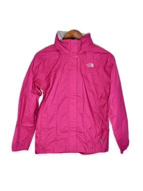 North Face HyVent Youth Girl XL 18 Hot Pink Waterproof Rain Jacket Shell Hooded